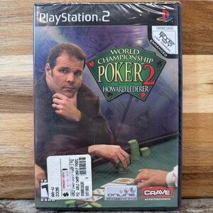 Sony PS2 World Championship Poker 2 Featuring Howard Lederer 2005 NEW & Sealed!
